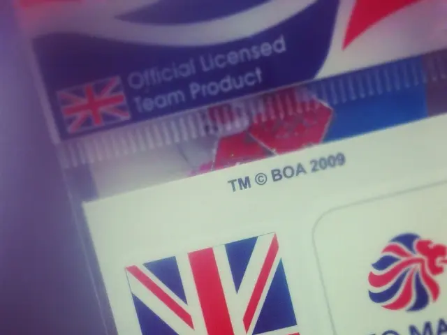 In this picture we can see a close view of the identity card. In the front we can see american flag...